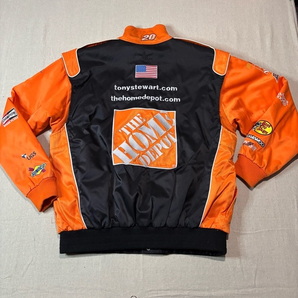 Vintage Chase Authentics Tony Stewart Home Depot Nascar Jacket Mens Sz Large - Picture 2 of 9